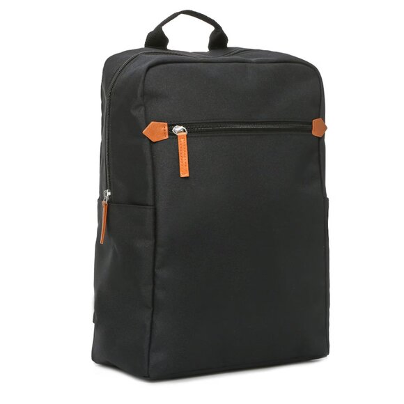 NWT DSW Backpack, Canvas with Leather Details, Black & Tan, Full Size Men Unisex - Picture 4 of 8